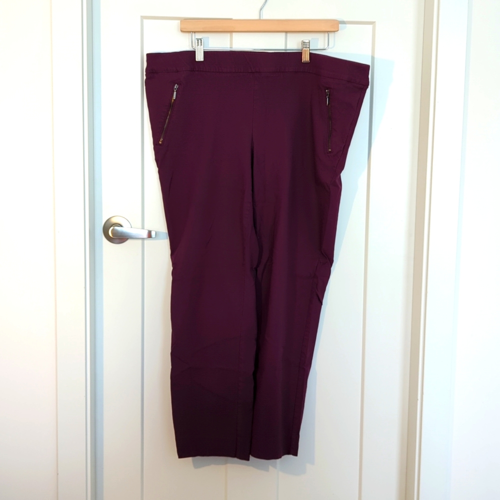 Stretchy Cropped Dress Pants